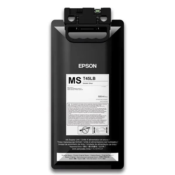 Bolsa de Tinta Epson UltraChrome GS3 Prata Metálico 500 ml (T45LB20)
