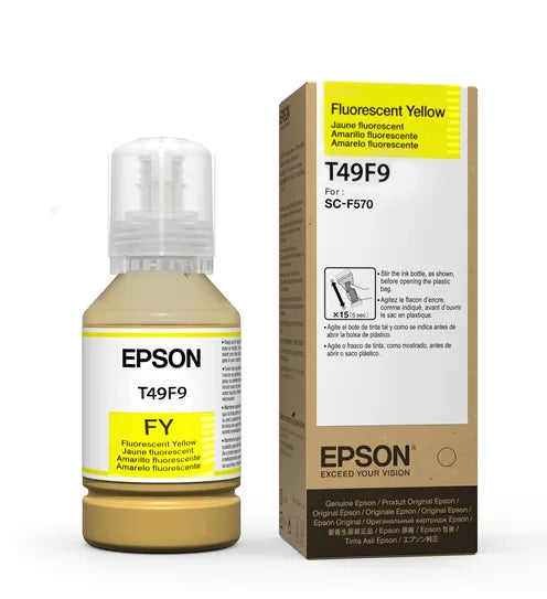 Garrafa de Tinta Epson Amarelo Fluorescente 140 ml (T49F920)