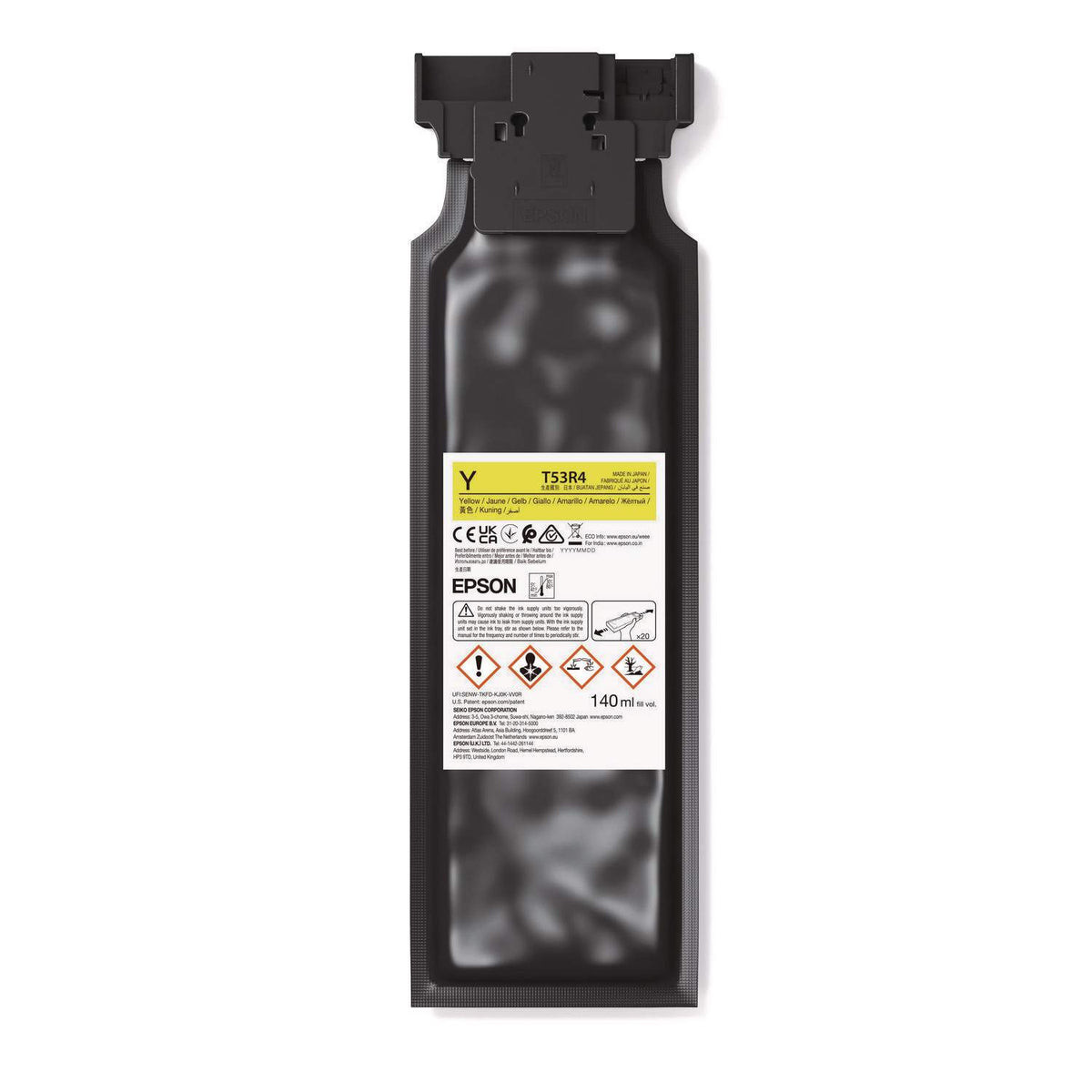 Cartucho de Tinta Epson UltraChrome UV Amarelo 140 ml (T53R420)