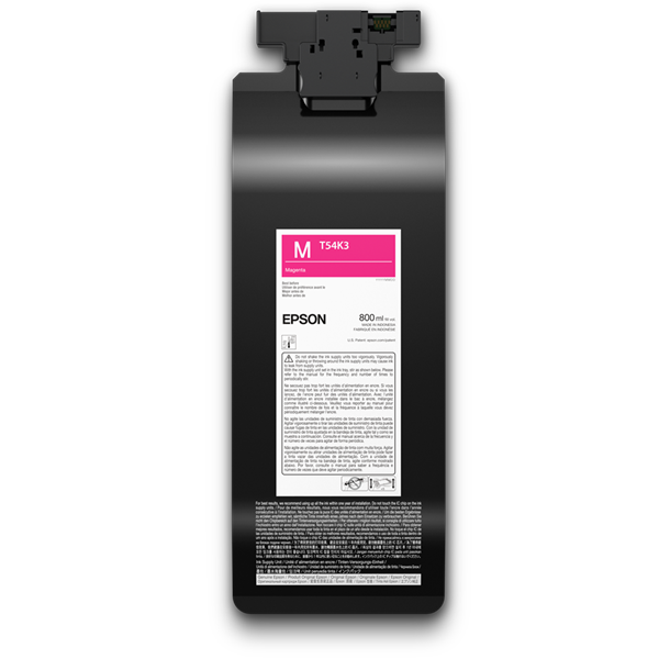 Bolsa de Tinta Epson UltraChrome DG2 Magenta 800 ml (T54K320)