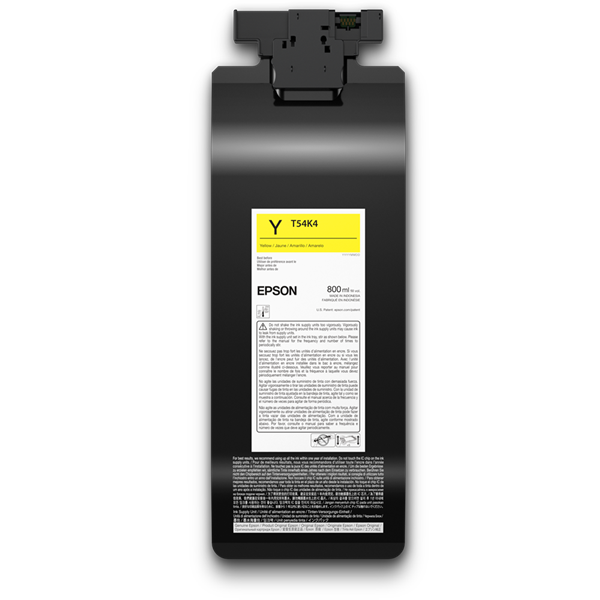 Bolsa de Tinta Epson UltraChrome DG2 Amarelo 800 ml (T54K420)