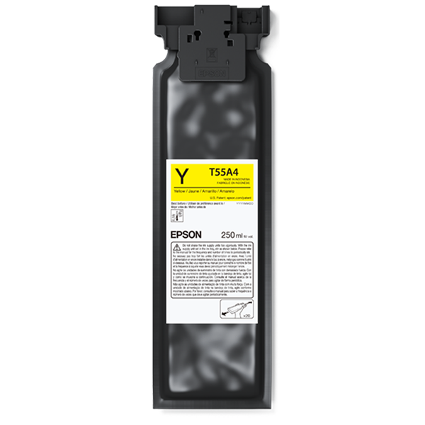 Bolsa de Tinta Epson Amarelo 250 ml para SureColor F1070 (T55A420)