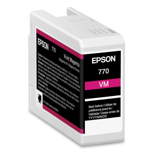 Cartucho de Tinta Epson UltraChrome PRO Magenta Vivo 25 ml (T770320)
