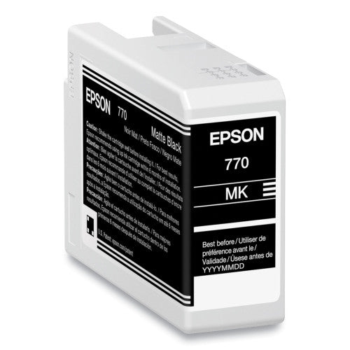 Cartucho de Tinta Epson UltraChrome PRO Preto Fosco 25 ml (T770820)