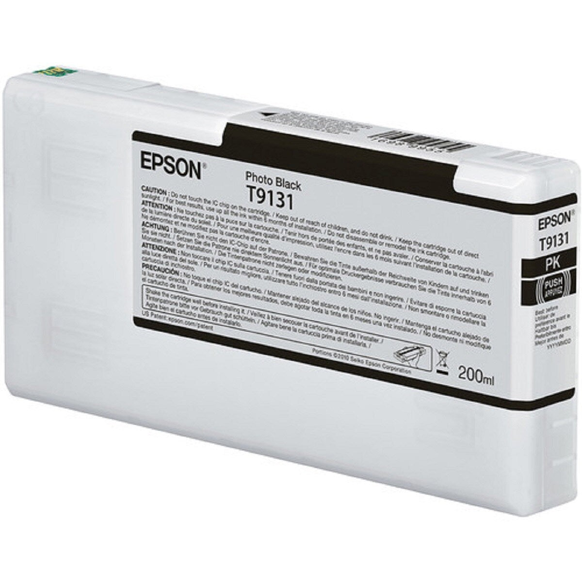 Cartucho de Tinta Epson UltraChrome HD Preto Foto 200 ml (T913100)