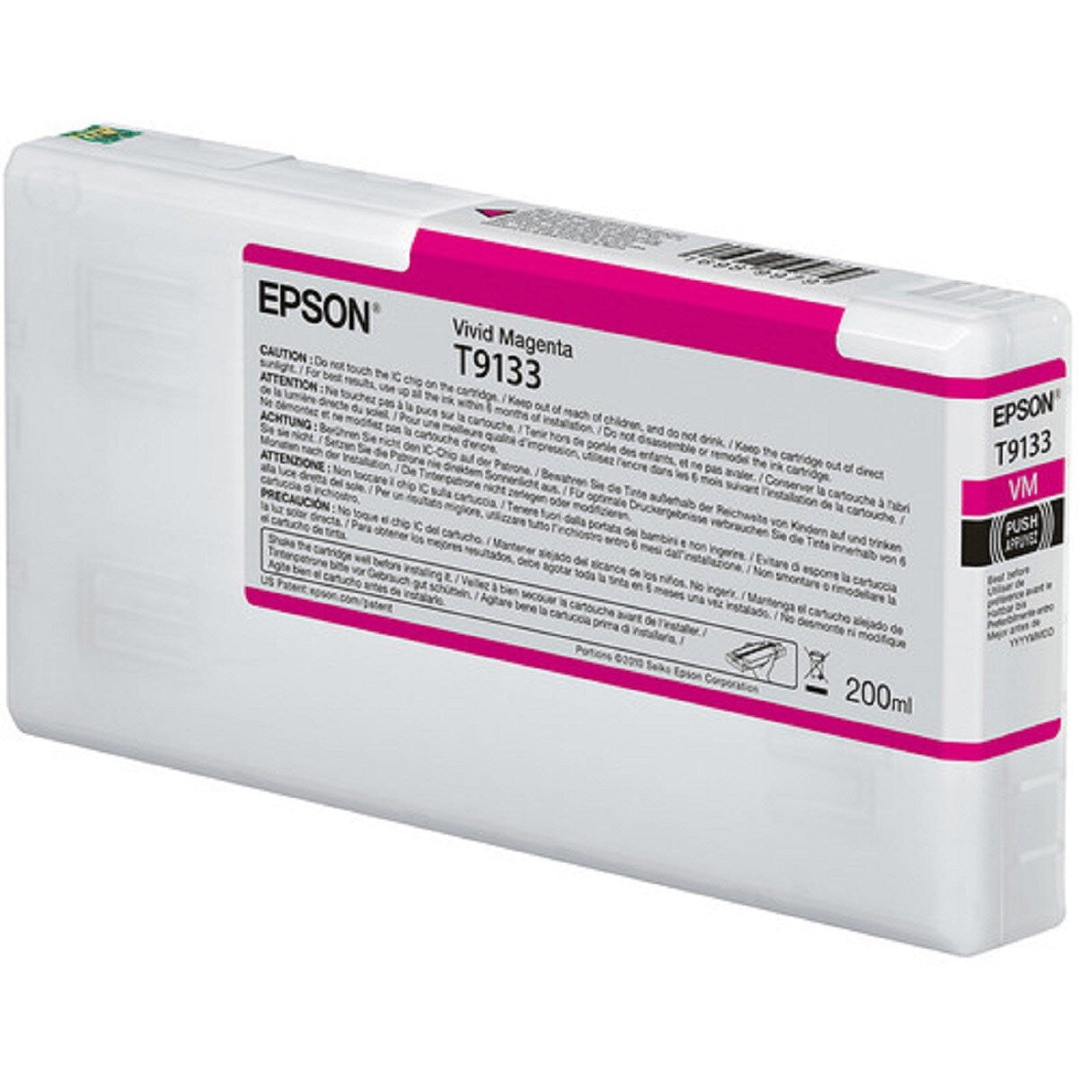 Cartucho de Tinta Epson UltraChrome HD Magenta Vivo 200 ml (T913300)