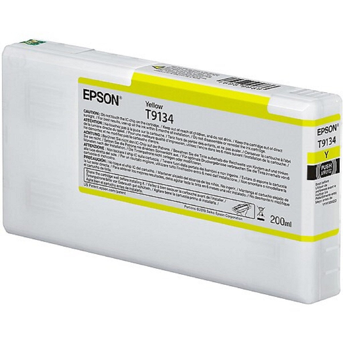 Cartucho de Tinta Epson UltraChrome HD Amarelo 200 ml (T913400)