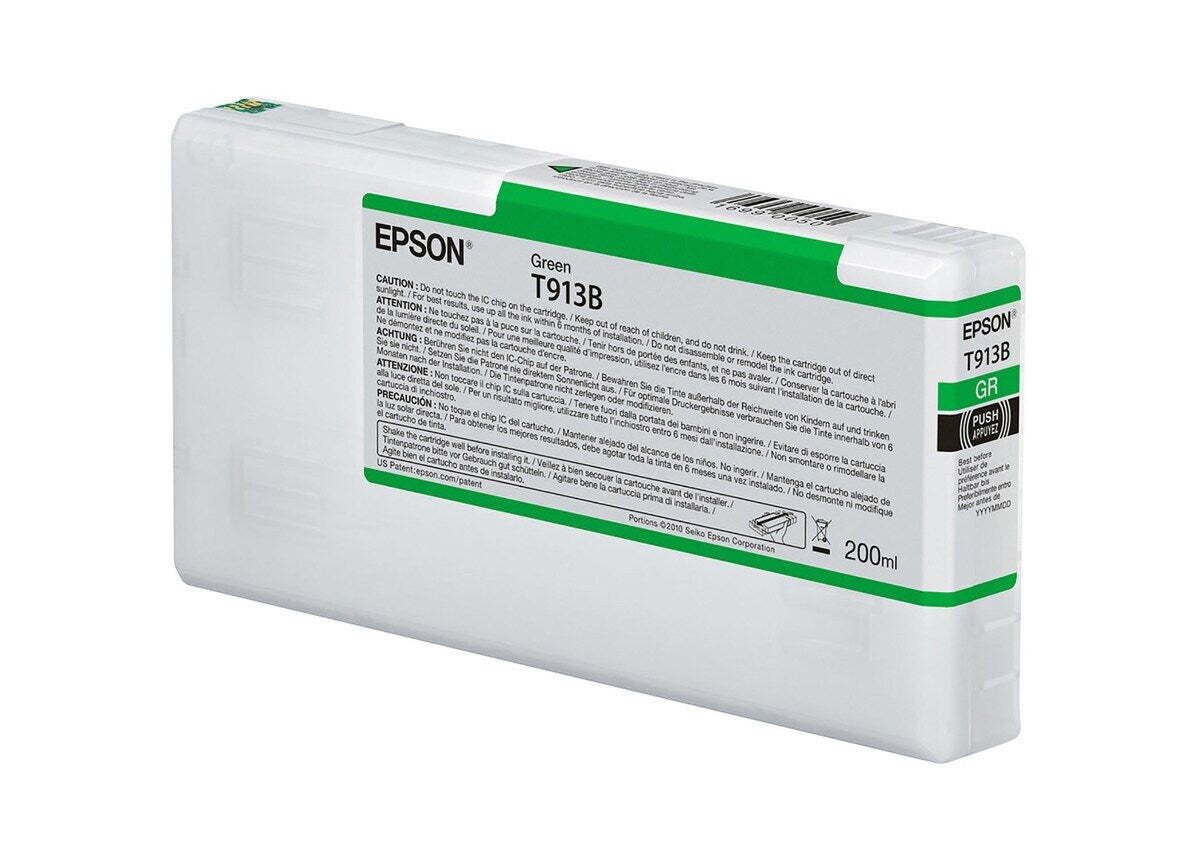 Cartucho de Tinta Epson UltraChrome HDX Verde 200 ml (T913B00)