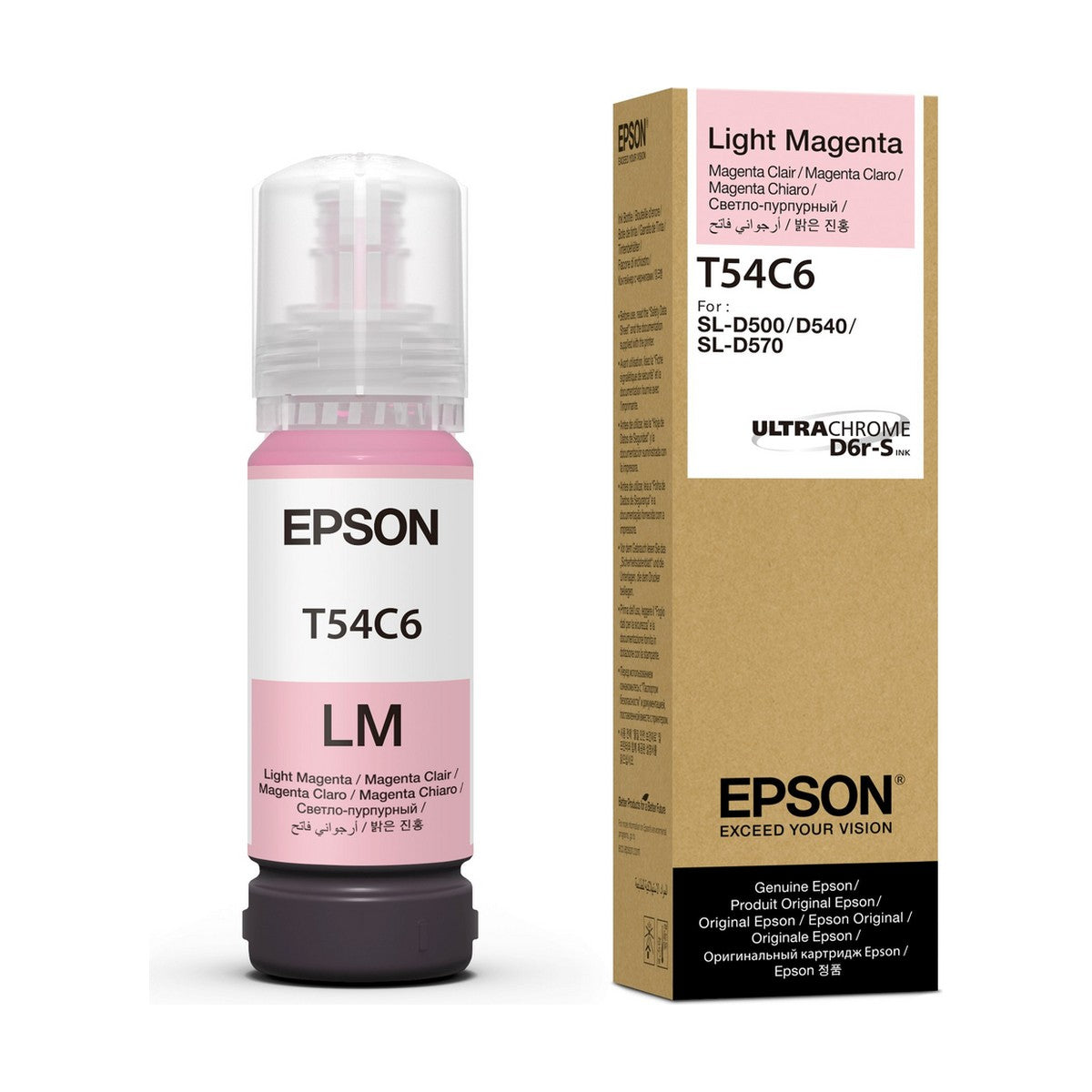 Garrafa de Tinta Epson Magenta Claro 70 ml para SureLab D570 (T54C620)