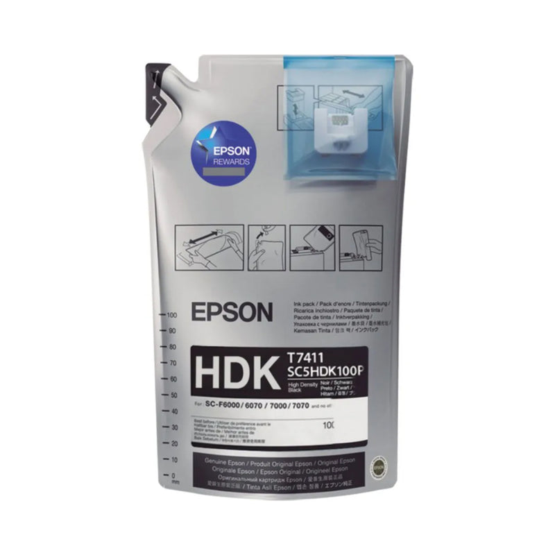 Tinta Epson 1000ML para F6070 F6200 F7070 F7170 F7200 F9200 F9370 Black HDKT741X20
