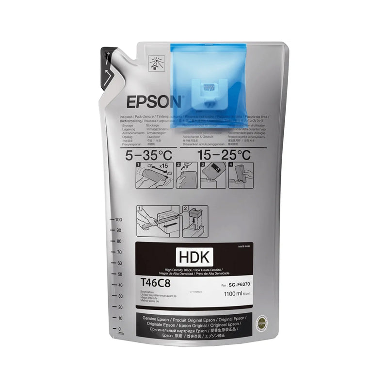 Tinta Epson 1100ML para F9470H F9470 F6370 Black T46C820