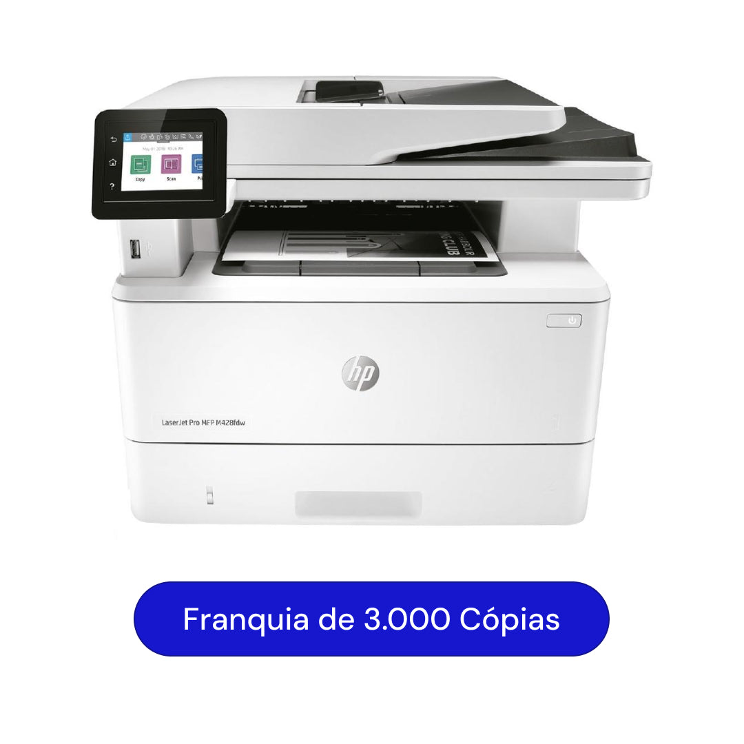 Locação HP LaserJet Pro M428fdw – 3.000 cópias/mês
