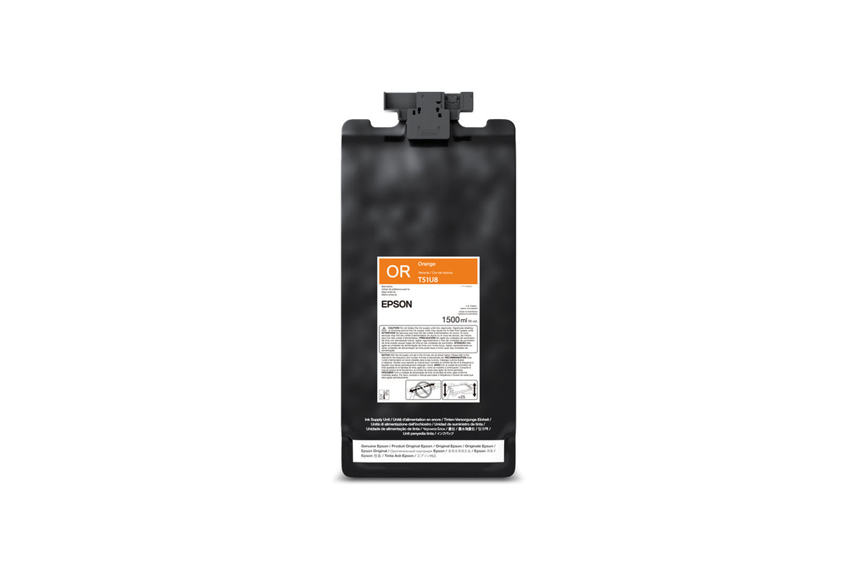 Bolsa de Tinta Epson UltraChrome GS3 Laranja 1500 ml (T51U820)