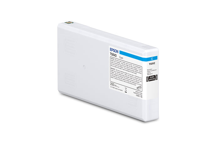 Cartucho de Tinta Epson UltraChrome PRO Ciano 200 ml (T55V200)
