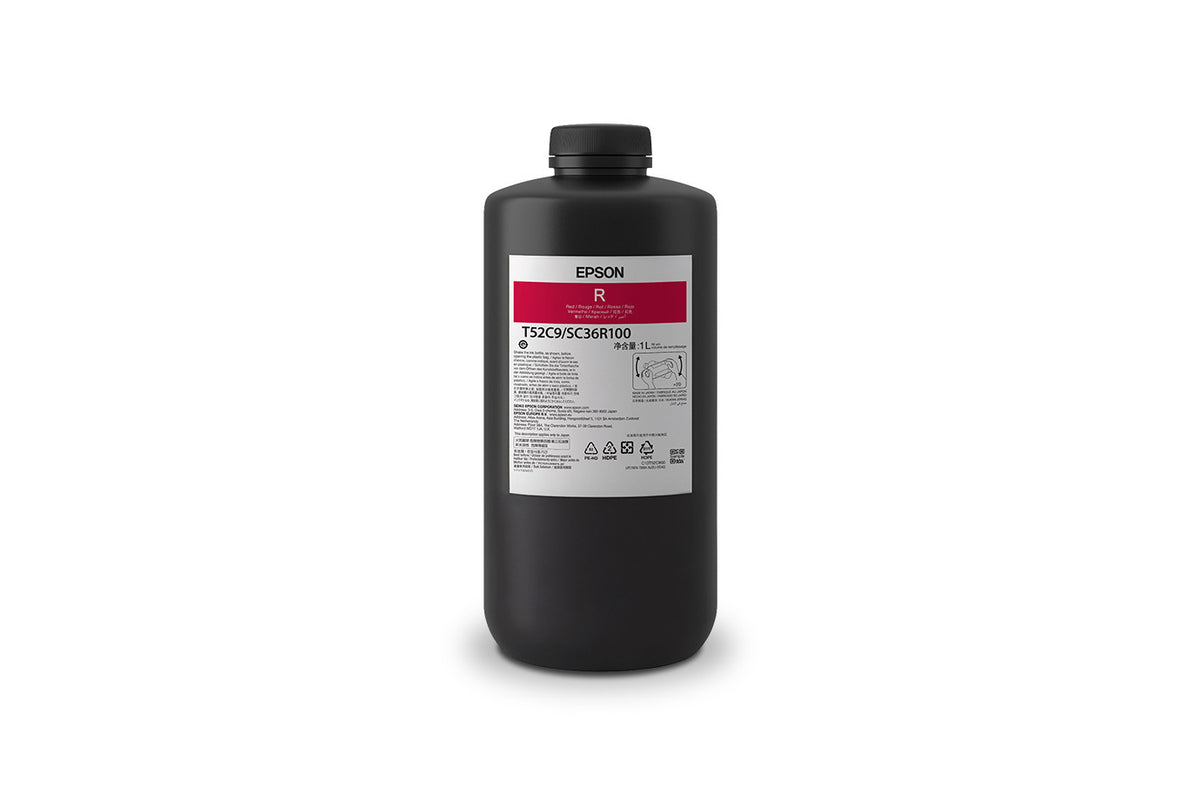 Garrafa de Tinta Epson UltraChrome UV Vermelho 1000 ml (T52C900)