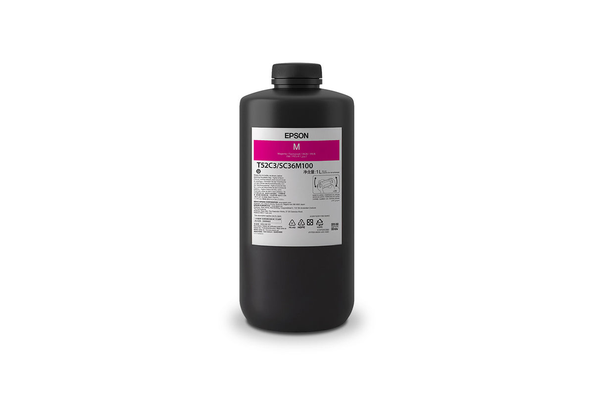 Garrafa de Tinta Epson UltraChrome UV Magenta 1000 ml (T52C300)